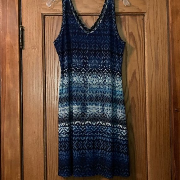 Karen Kane Dresses & Skirts - Karen Kane V-Neck Blue Stretchy Tank Dress
